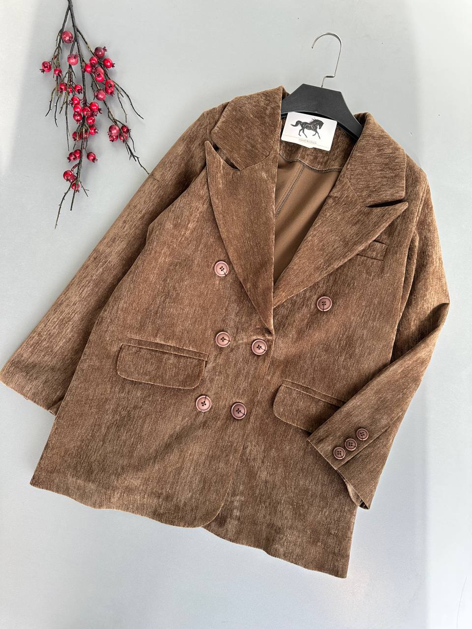 کت مخمل ژاکارد زنانه